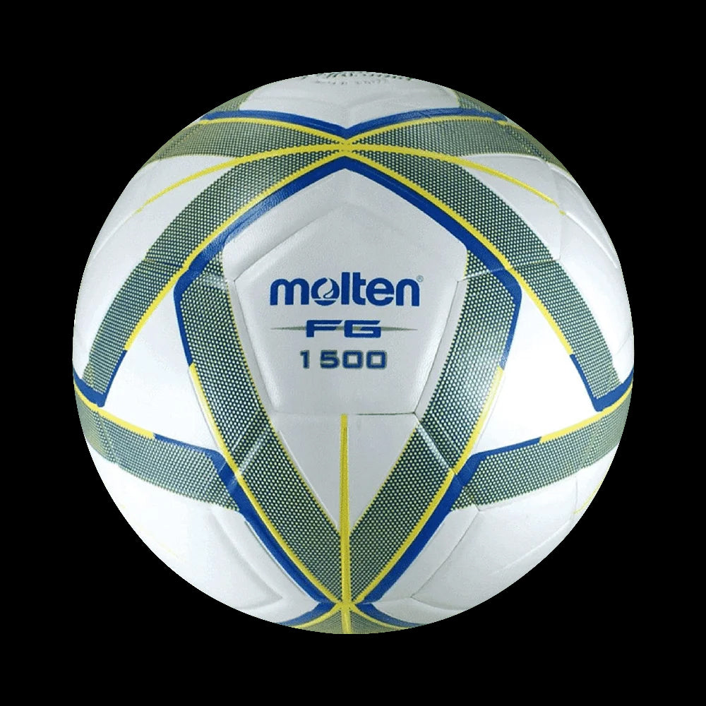 Balón De Soccer Forza F5G1500-By Piel Sintética Laminado Blanco Azul Amarillo No.5 Molten