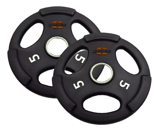 Disco de Acero Recubierto PU 5 Kg 10 Lbs RVT
