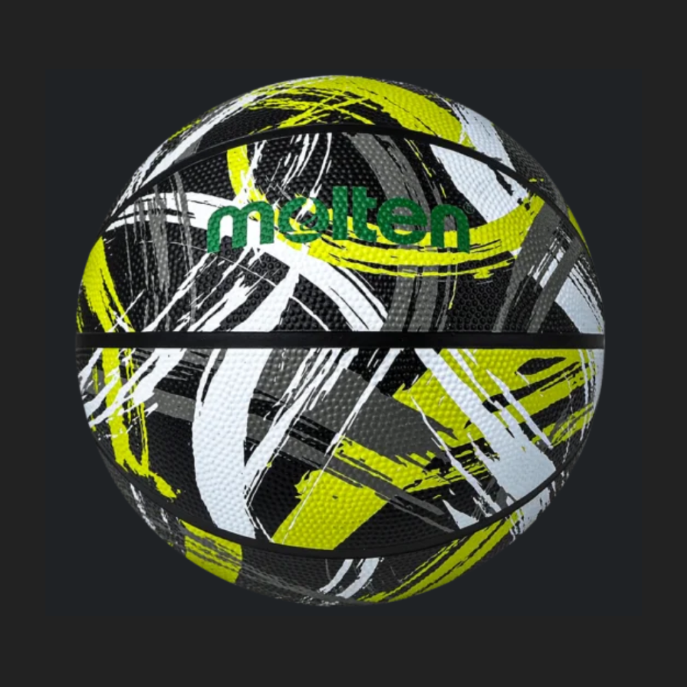 Balon de basquetbol B7F1611-KG Graphics Series deep channel hule natural negro/verde no.7 Molten (copia)