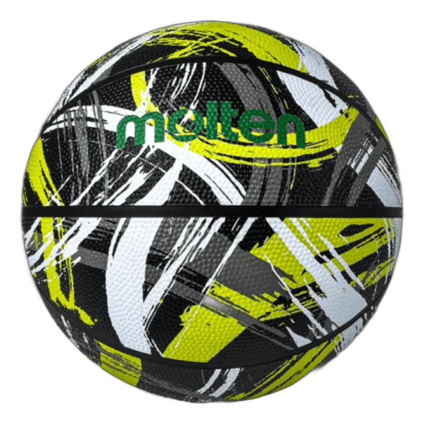 Balon de basquetbol B7F1611-KG Graphics Series deep channel hule natural negro/verde no.7 Molten (copia)