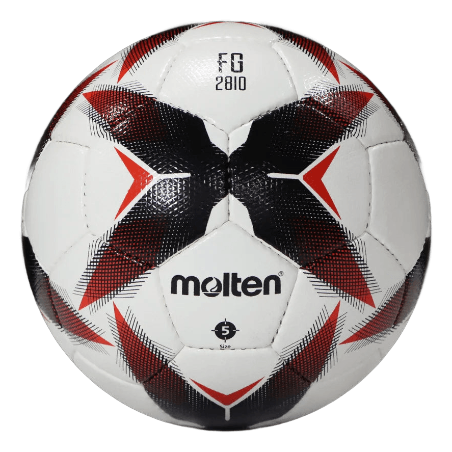 Balón De Futbol Soccer F5R2810-Kr Piel Sintetica Cosido A Mano Blanco Negro Rojo No.5 Molten
