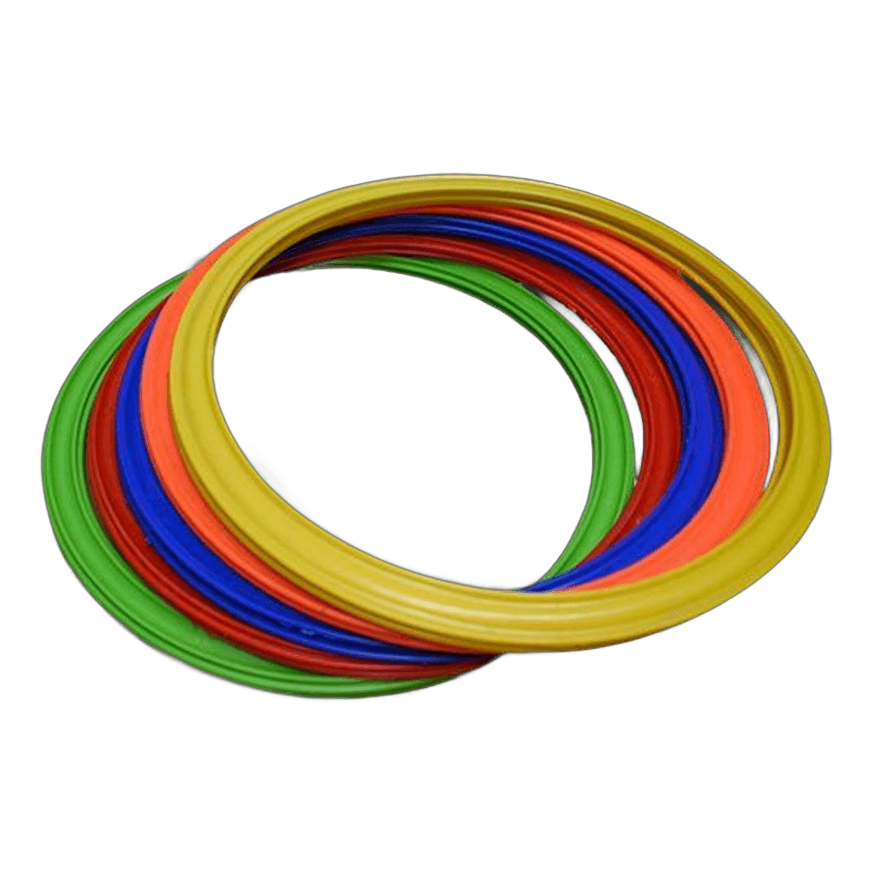 Set de 5 Aros de Agilidad y Velocidad (40cm) - Entrenamiento de Coordinación para Fútbol y Deportes