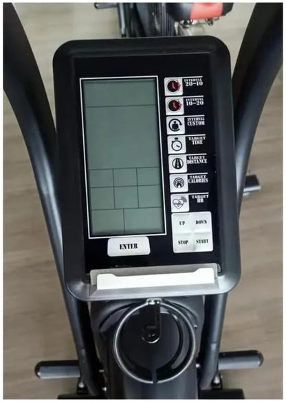 Bicicleta Estática de Aire (Air Bike) – Airo Biker para Crossfit y Entrenamiento Funcional de Cuerpo Completo – Resistencia Infinita por Ventilador, Ideal para Cardio HIIT y Gym en Casa – Negro