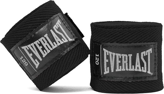Vendas de Boxeo Everlast Core 120" - Par de 3 Metros Negro, Azul, Rojo