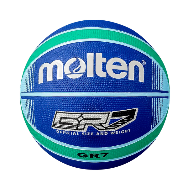 Balón De Basquetbol Tricfiba BGRX7-Bg Giugiaro Hule Azul/Verde No.7 Molten