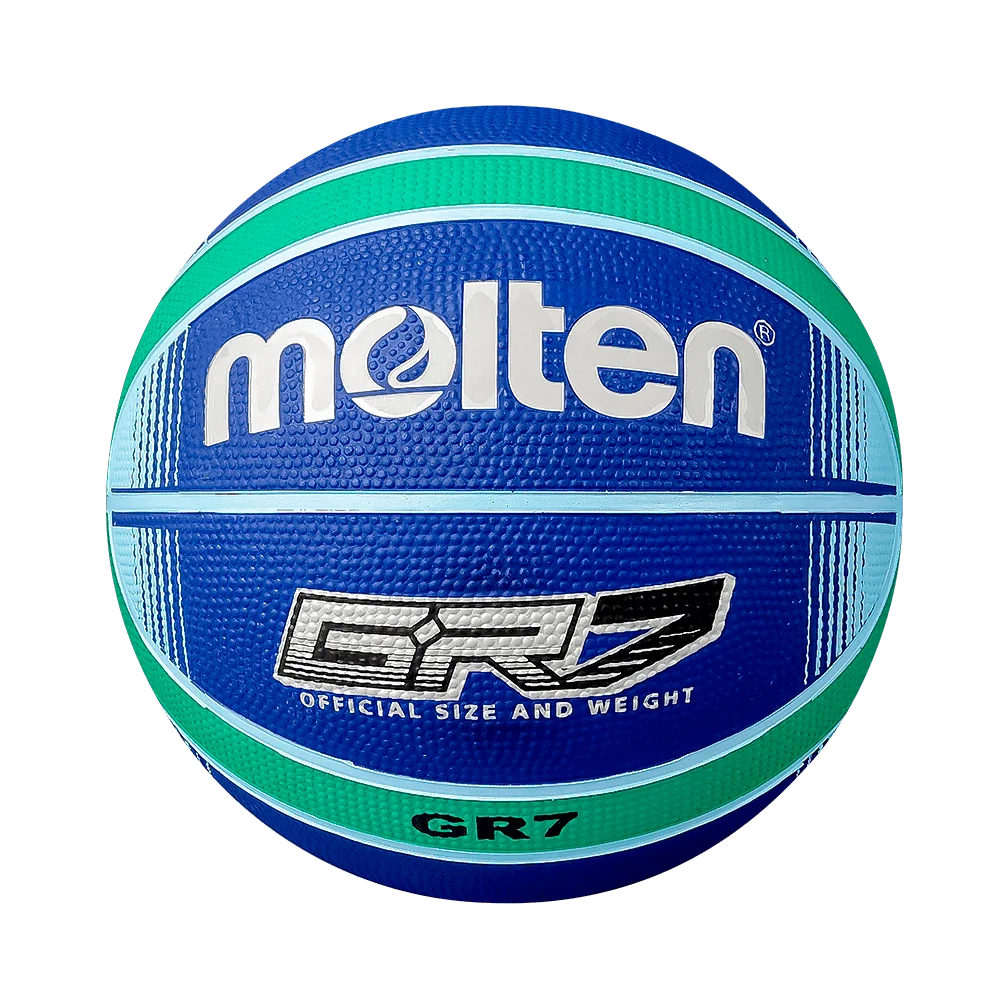 Balón De Basquetbol Tricfiba BGRX7-Bg Giugiaro Hule Azul/Verde No.7 Molten