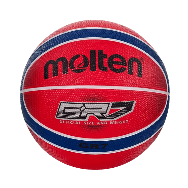 Balón De Básquetbol Bgrx7-Rb Giugiaro Hule Rojo/Azul No.7 Molten
