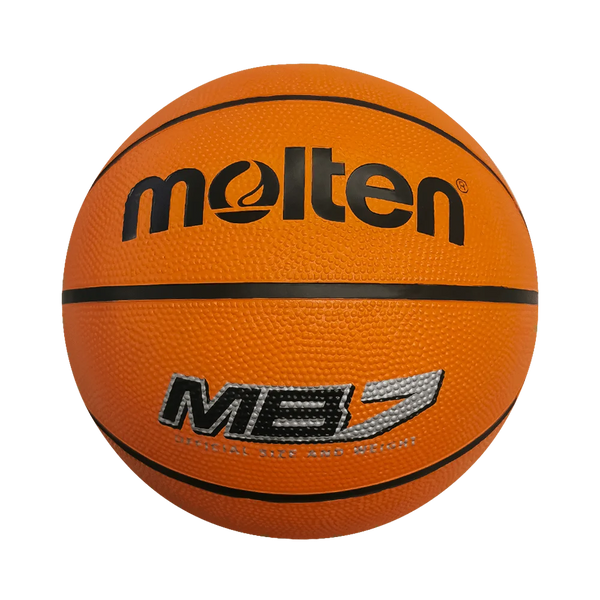 Balón De Básquetbol Mb7 Hule Natural Moldeado Naranja/Beige No.7 Molten
