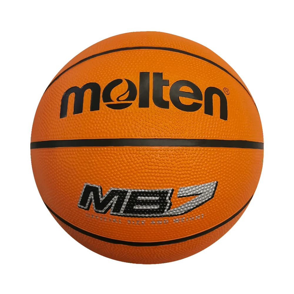 Balón De Básquetbol Mb7 Hule Natural Moldeado Naranja/Beige No.7 Molten