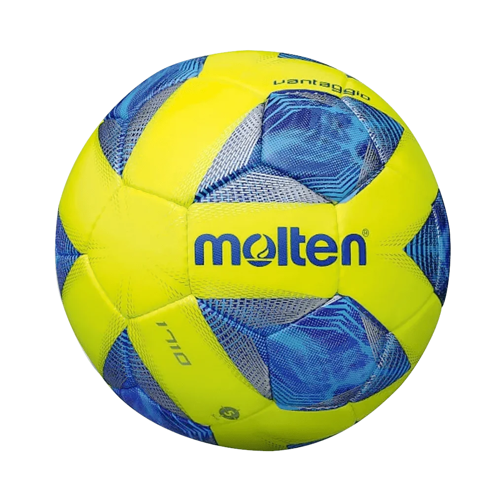 Balón De Futbol Soccer F5A1710-Y Piel Sintetica Cosido A Mano Amarillo No.5 Molten