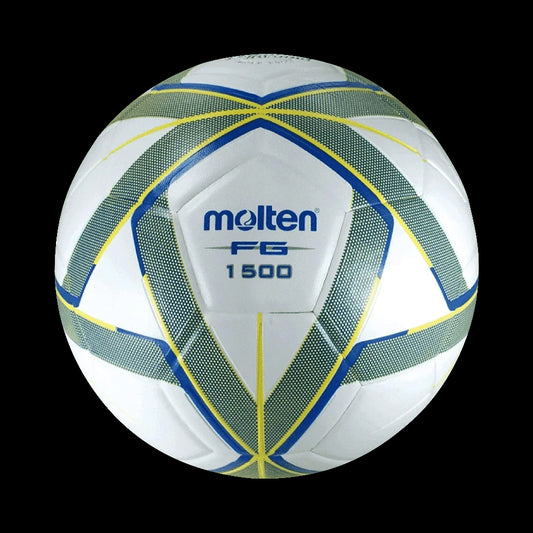 Balón De Soccer Forza F5G1500-By Piel Sintética Laminado Blanco Azul Amarillo No.5 Molten