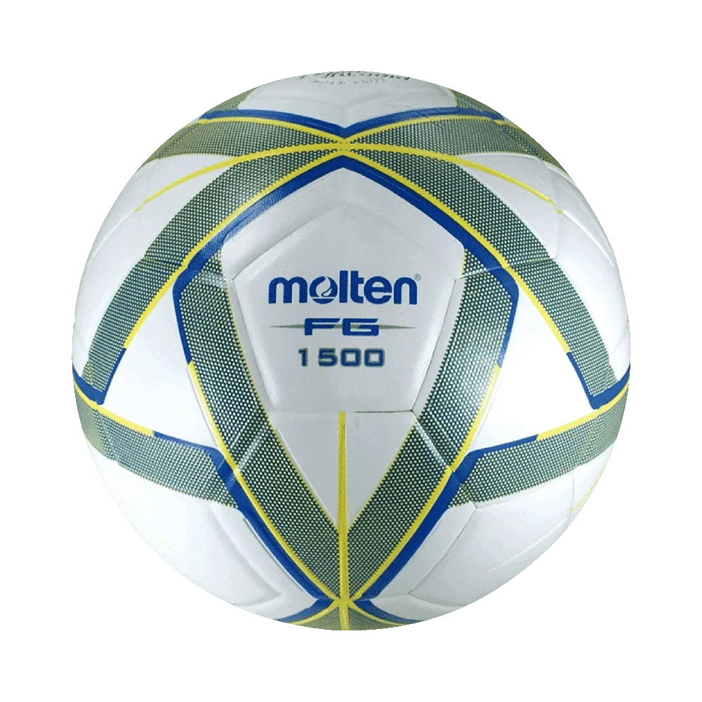 Balón De Soccer Forza F5G1500-By Piel Sintética Laminado Blanco Azul Amarillo No.5 Molten