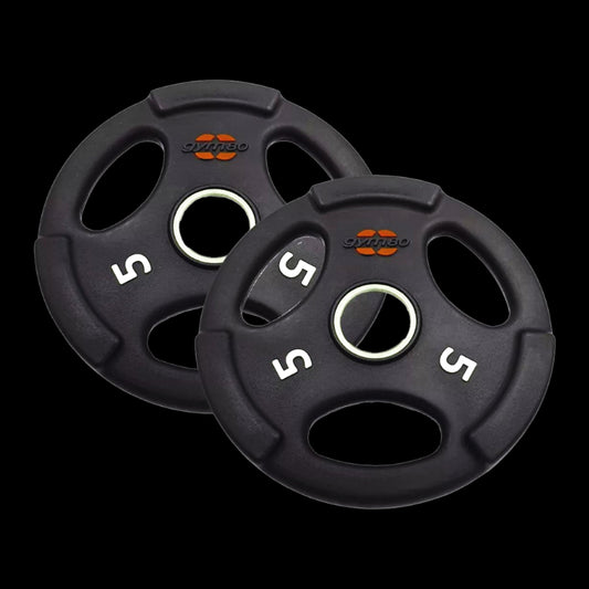 Disco de Acero Recubierto PU 5 Kg 10 Lbs RVT