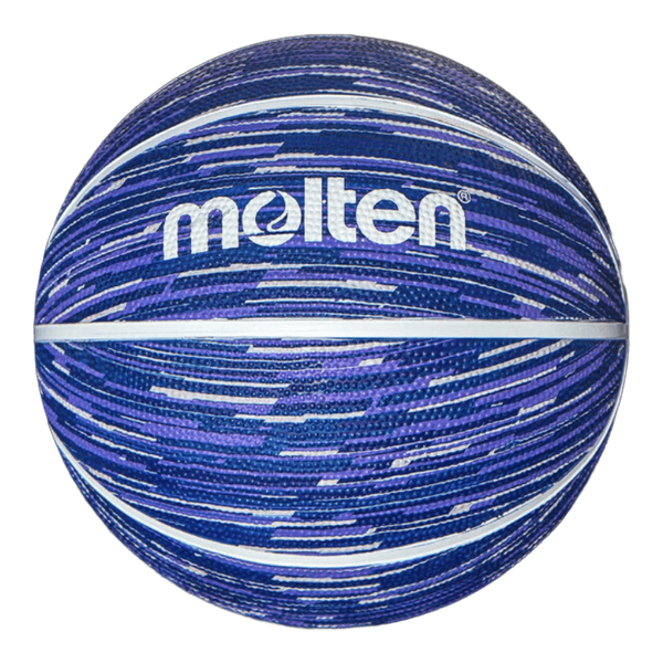 BALON DE BASQUETBOL B7F1600-BW GRAPHICS SERIES HULE NATURAL AZUL/BLANCO NO.7 MOLTEN
