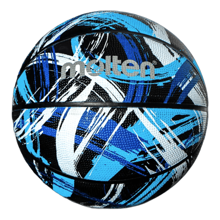 Balon de basquetbol B7F1611-KB Graphics Series deep channel hule natural negro/azul no.7 Molten