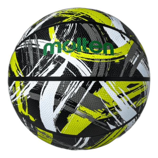 Balon de basquetbol B7F1611-KG Graphics Series deep channel hule natural negro/verde no.7 Molten (copia)