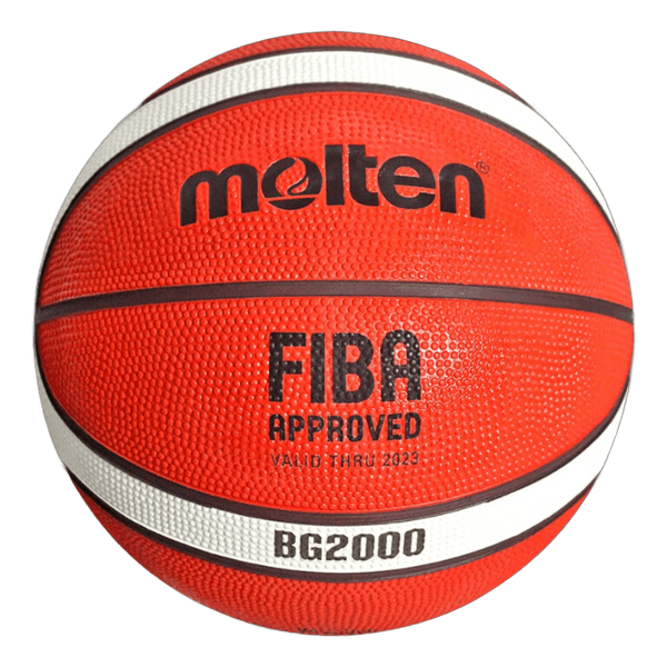 Balon de basquetbol bg b6g2000 giugiaro hule natural moldeado naranja/beige no.6 Molten