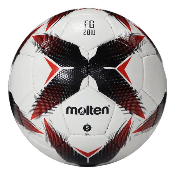 Balón De Futbol Soccer F5R2810-Kr Piel Sintetica Cosido A Mano Blanco Negro Rojo No.5 Molten
