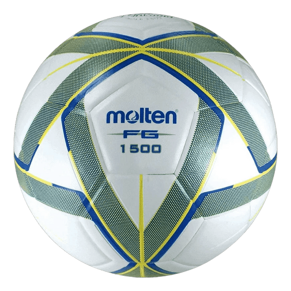Balón De Soccer Forza F5G1500-By Piel Sintética Laminado Blanco Azul Amarillo No.5 Molten