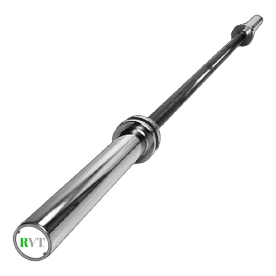 Barra Olímpica Profesional RVT de Acero Inoxidable - Capacidad 2000 lbs