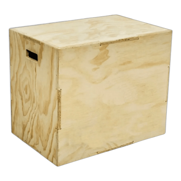 Cajón Pliométrico Plyo Box de Madera 3 en 1 (30" x 24" x 20") - RVT