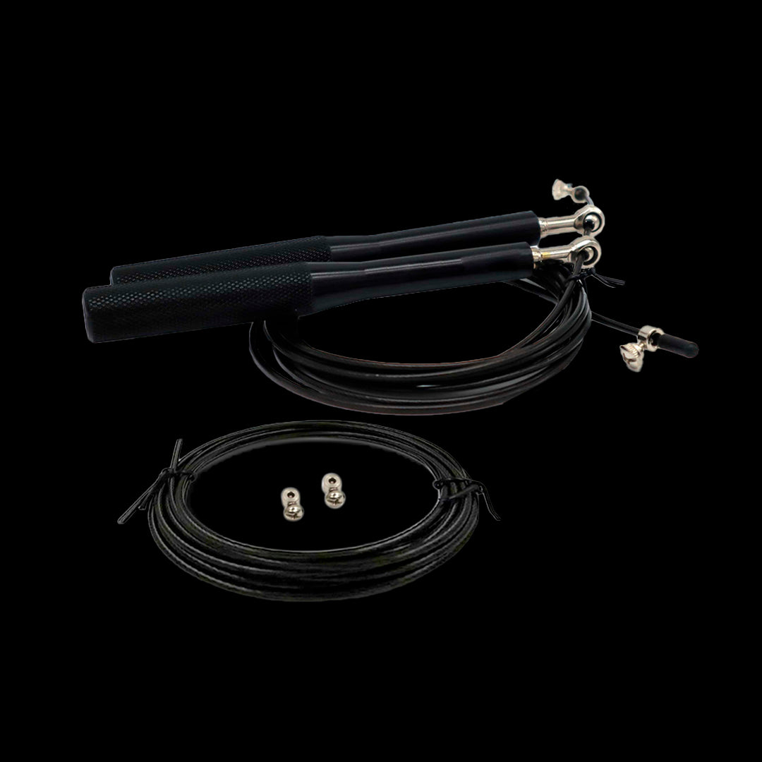 Kit de Speed Rope RVT Color Negro con Remplazo y Tornillos