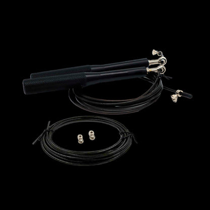 Kit de Speed Rope RVT Color Negro con Remplazo y Tornillos