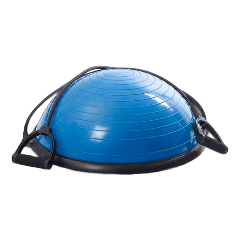 Entrenador de Equilibrio Tipo Pelota BOSU RVT - Profesional y Completo - Incluye Bandas