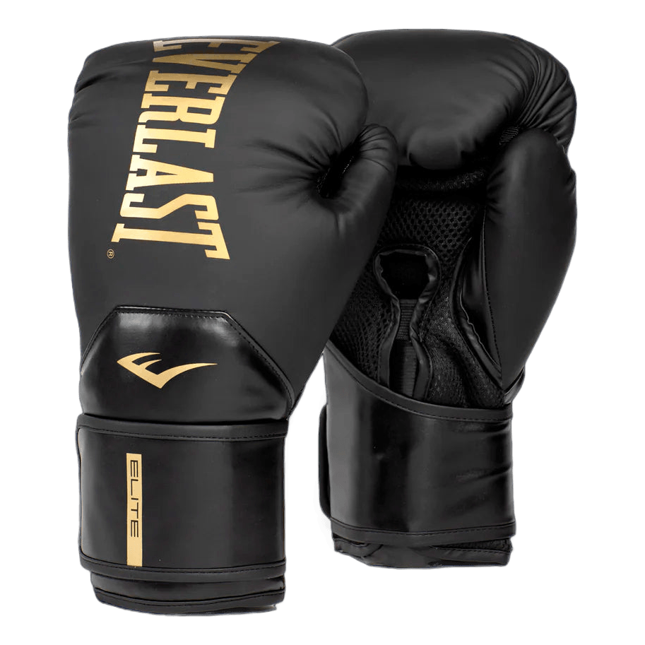 Guantes de Boxeo Everlast Elite 2 - Negro y Dorado