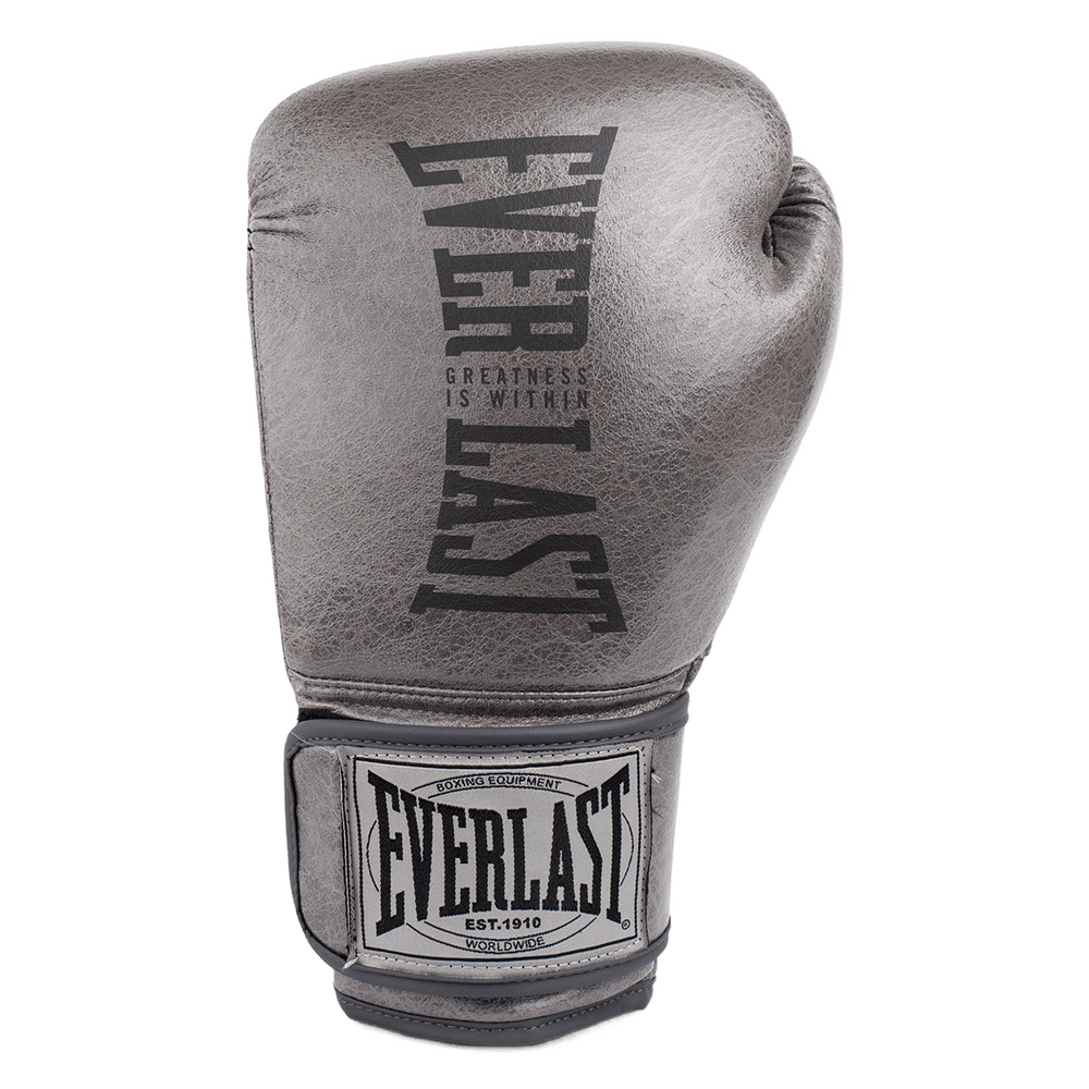 Guantes de Boxeo Everlast Vintage - Estilo Cuero Color Plata