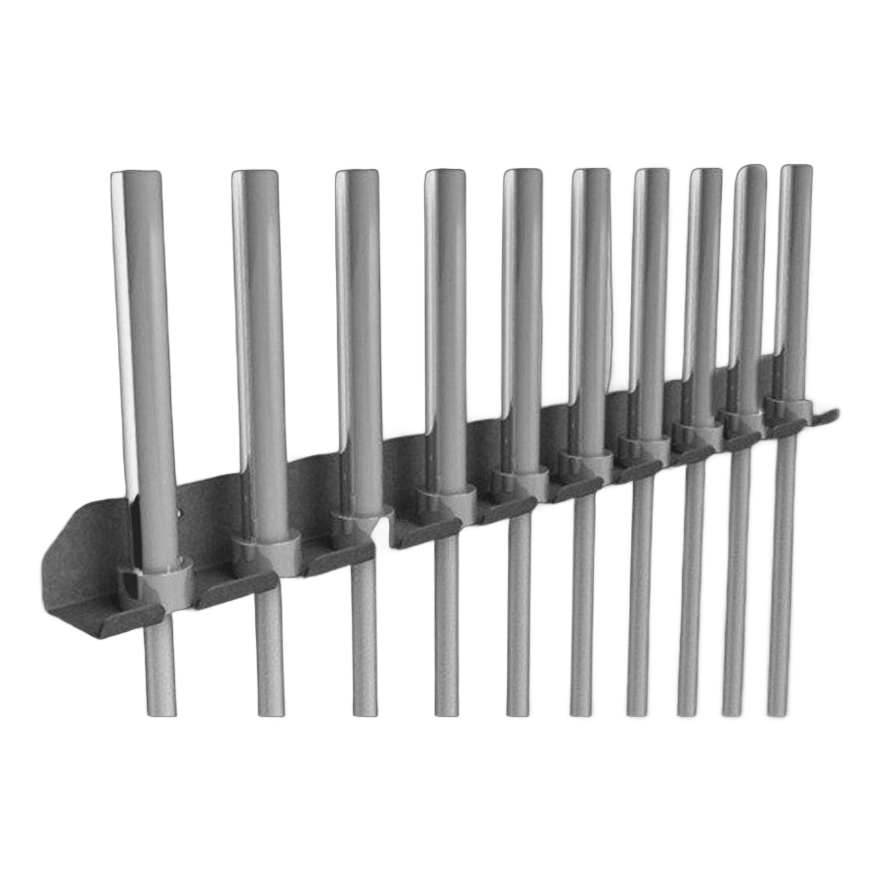 Soporte Rack de Pared para 10 Barras Olímpicas | Organizador de Gimnasio